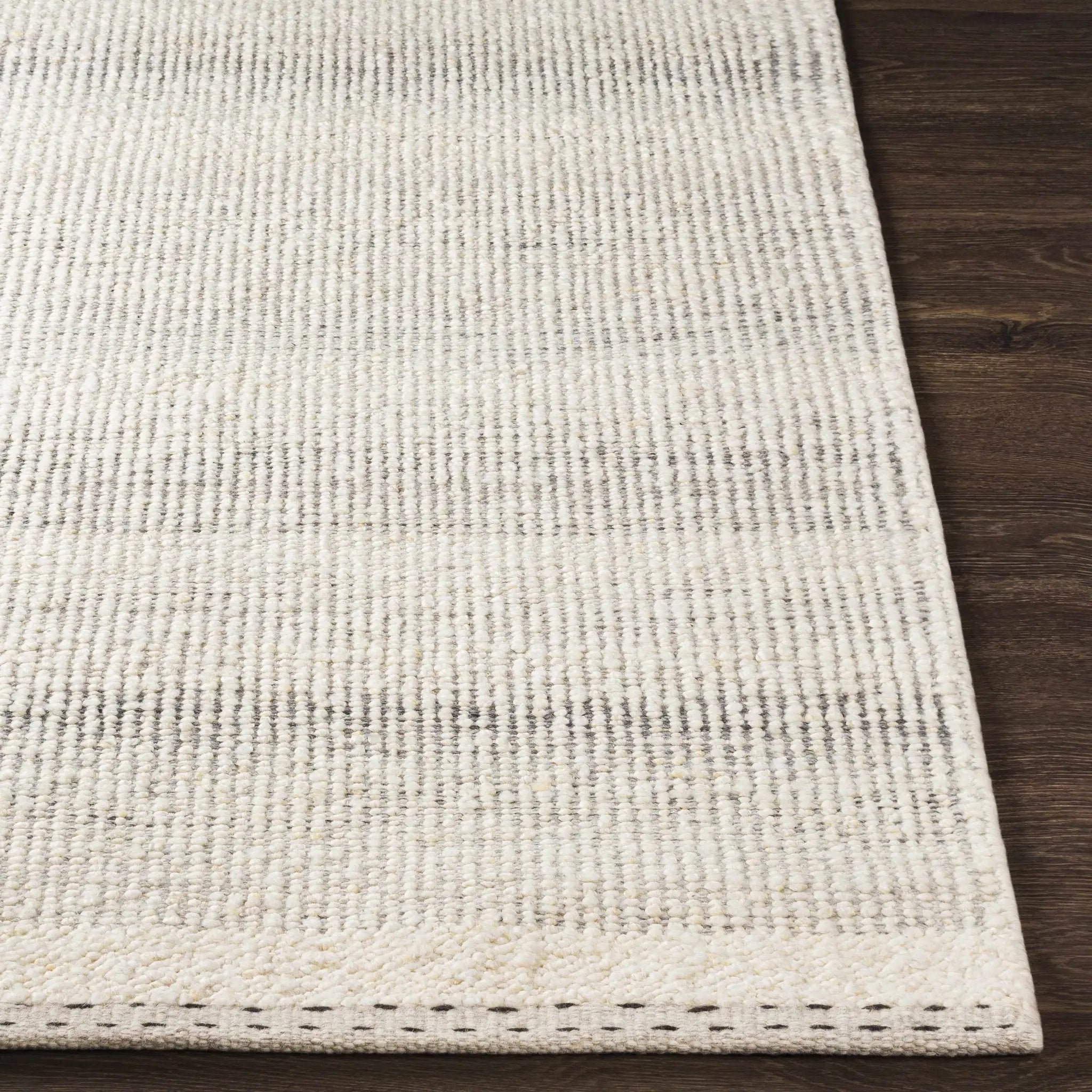 Penticton Cream Flat Woven Wool Rug by Boutique Rugs