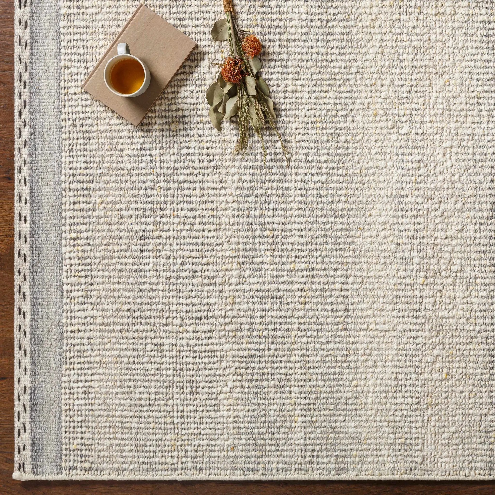 Penticton Cream Flat Woven Wool Rug by Boutique Rugs