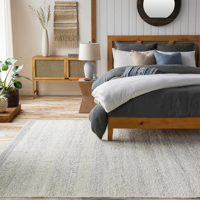Penticton Cream Flat Woven Wool Rug by Boutique Rugs