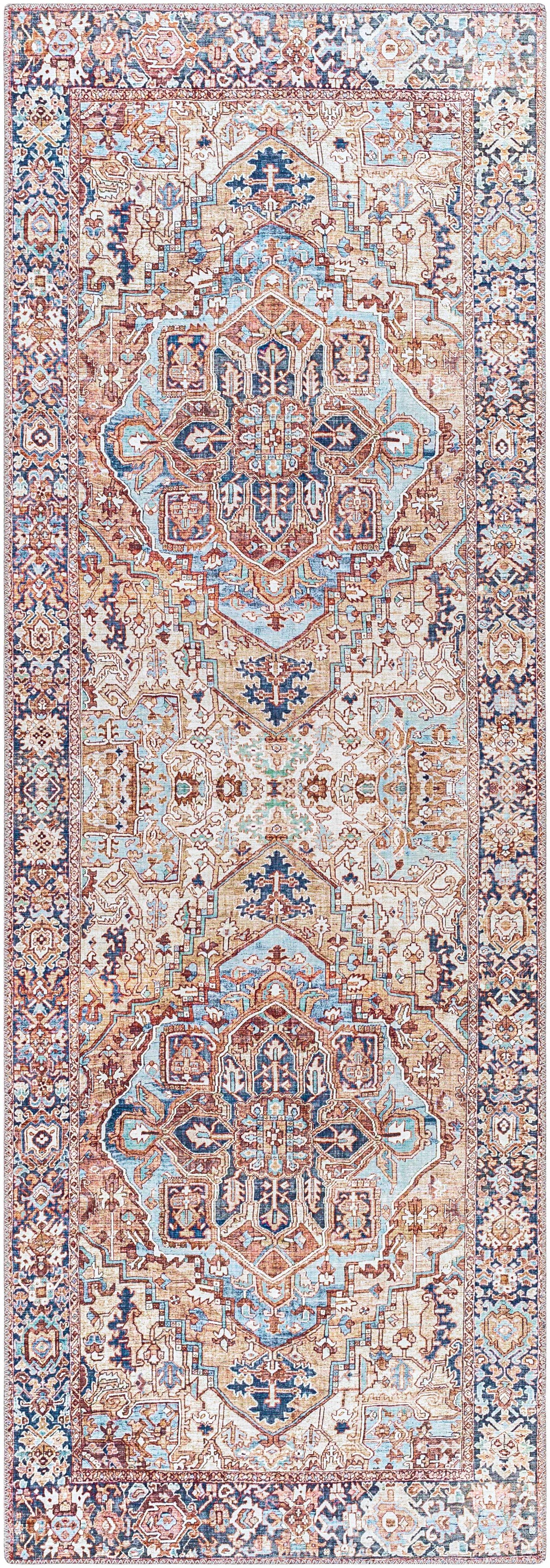 Neyland Iris Olive & Brown Area Rug 2360 by Boutique Rugs