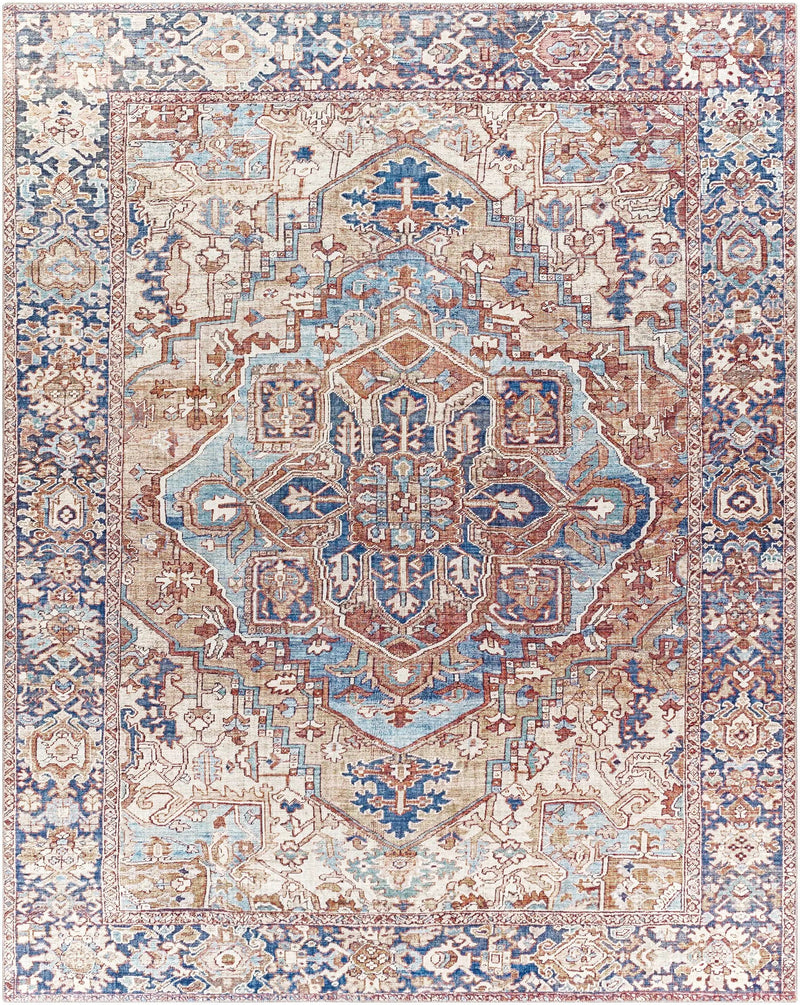 Neyland Iris Olive & Brown Area Rug 2360 by Boutique Rugs