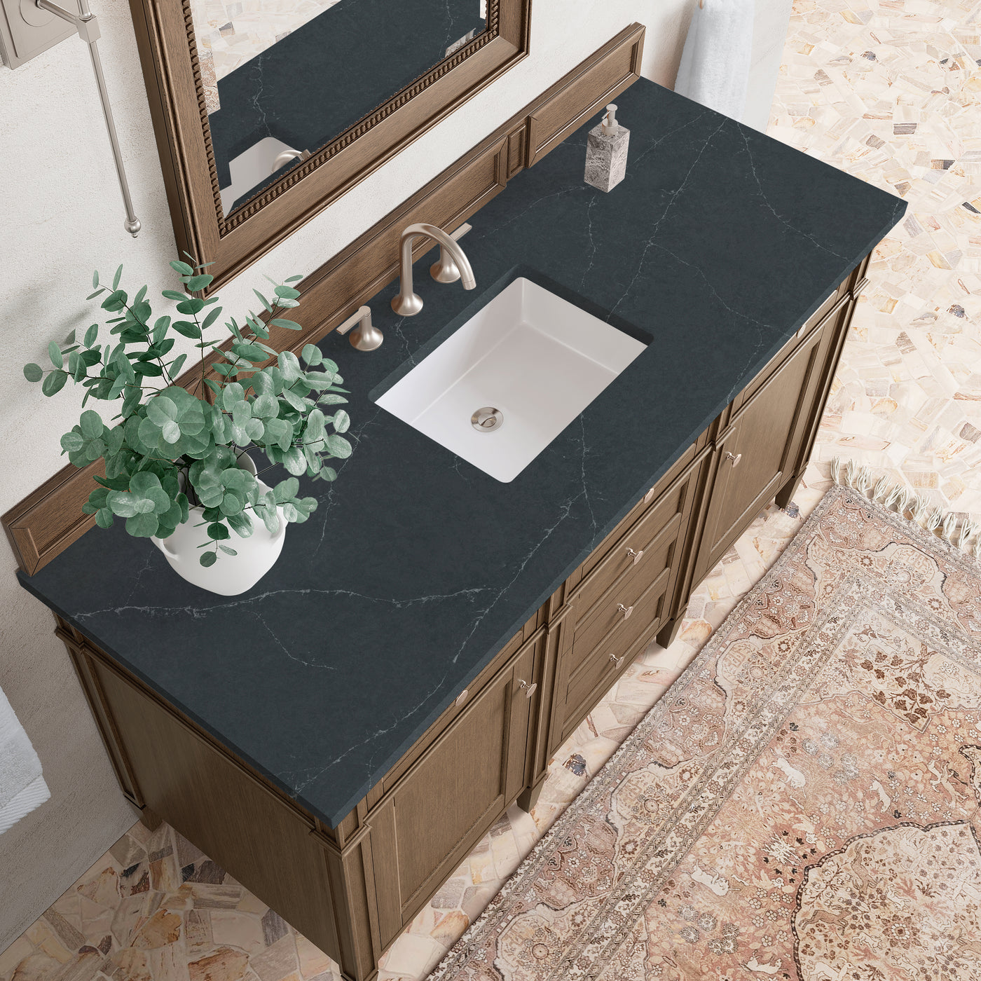 James Martin Brittany 60" Single Bathroom Vanity, Saddle Brown, view 23