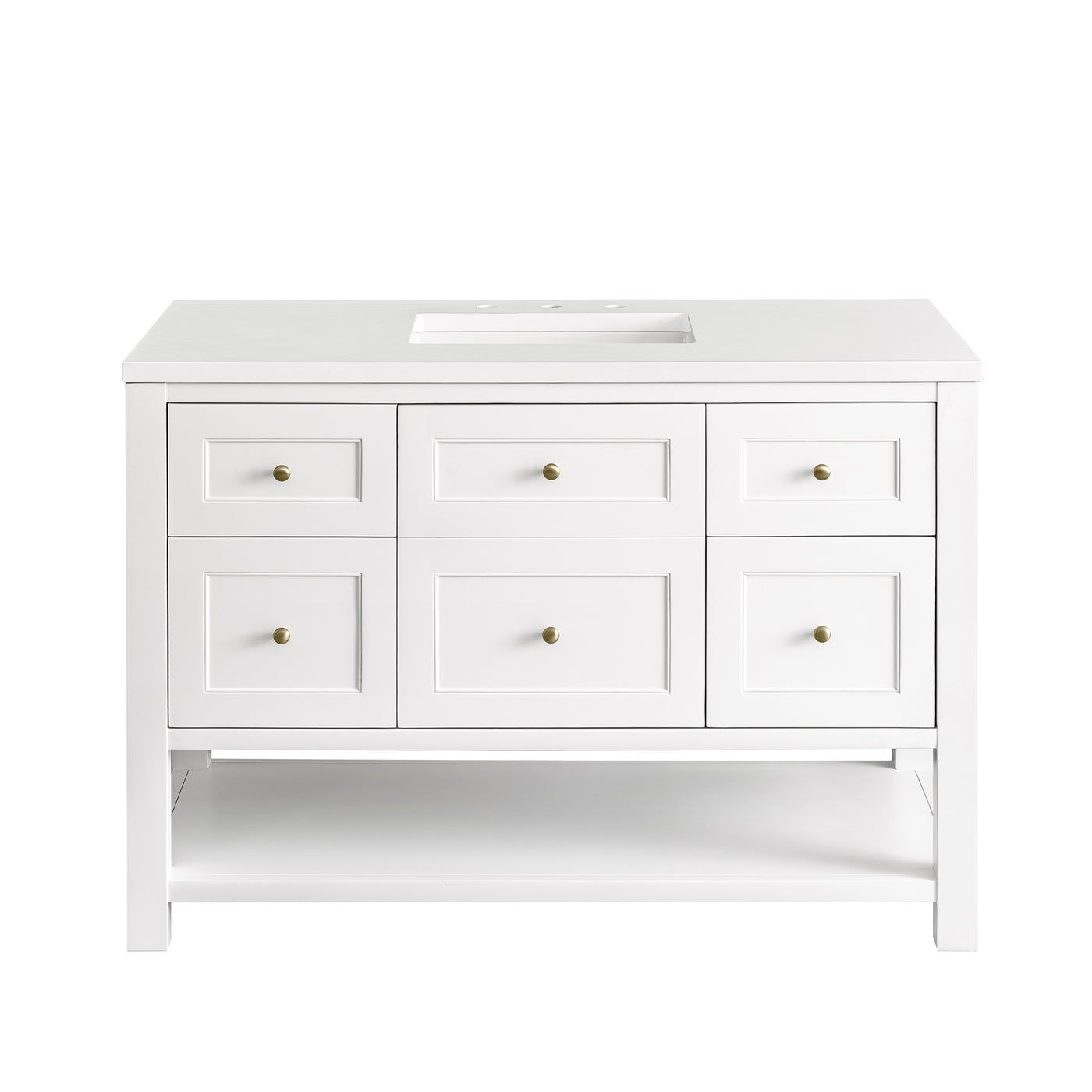 James Martin Breckenridge 48" Single Bathroom Vanity, Bright White, view 39