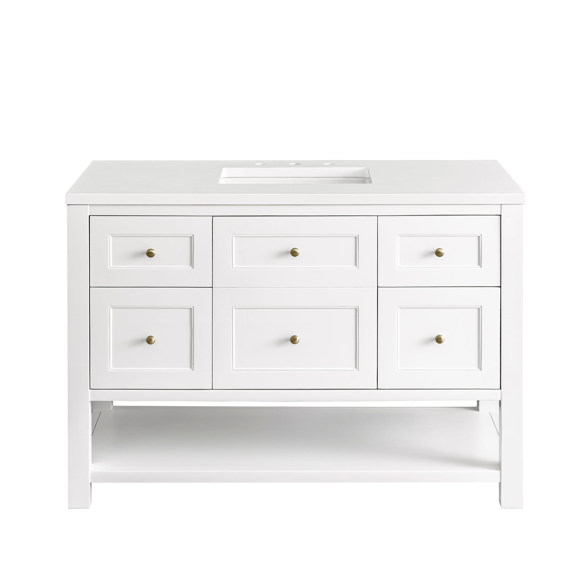James Martin Breckenridge 48" Single Bathroom Vanity, Bright White, view 39