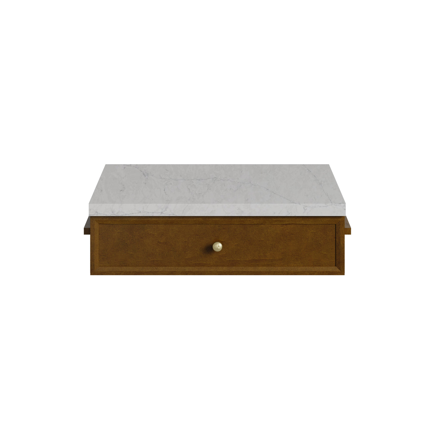James Martin Bellshire 24" Drawer Unit, Honey Oak with Eternal Jasmine Pearl countertop