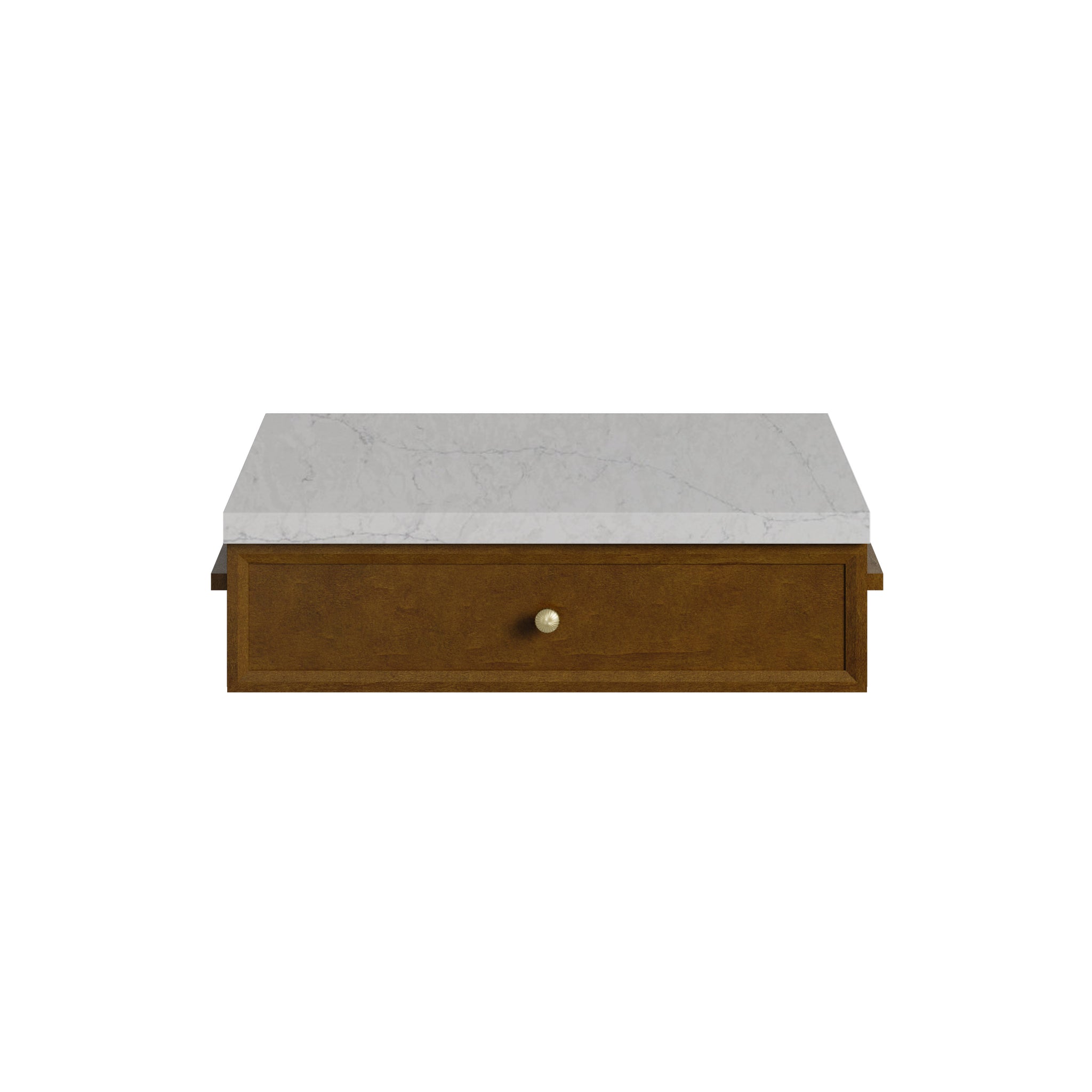 James Martin Bellshire 24" Drawer Unit, Honey Oak with Eternal Jasmine Pearl countertop