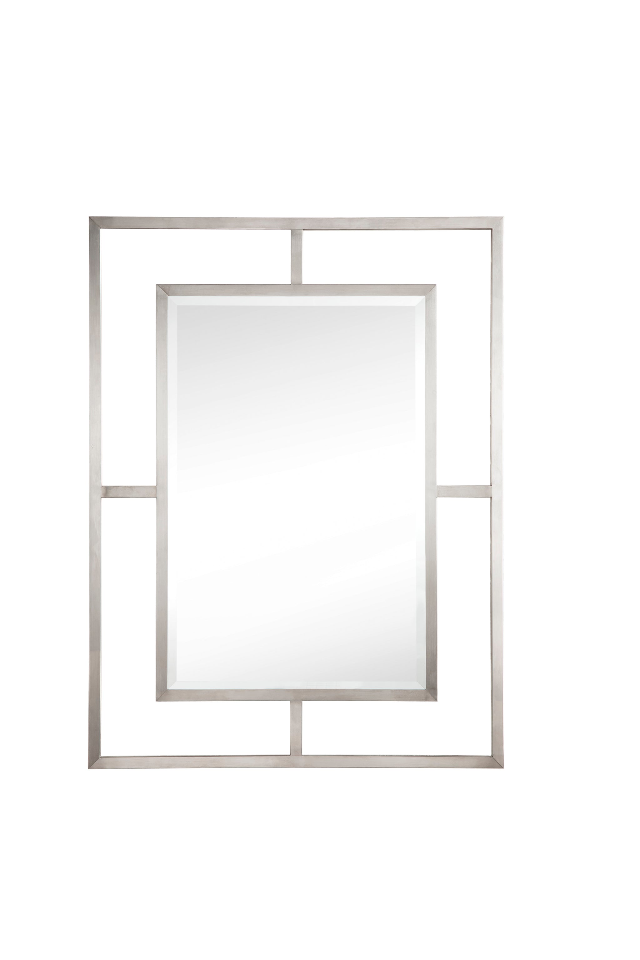 James Martin Boston 30" Mirror, Brushed Nickel