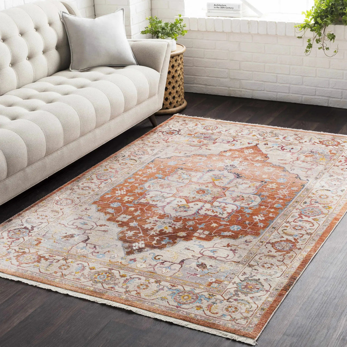 Phila Area Rug - Clearance, installed in a room