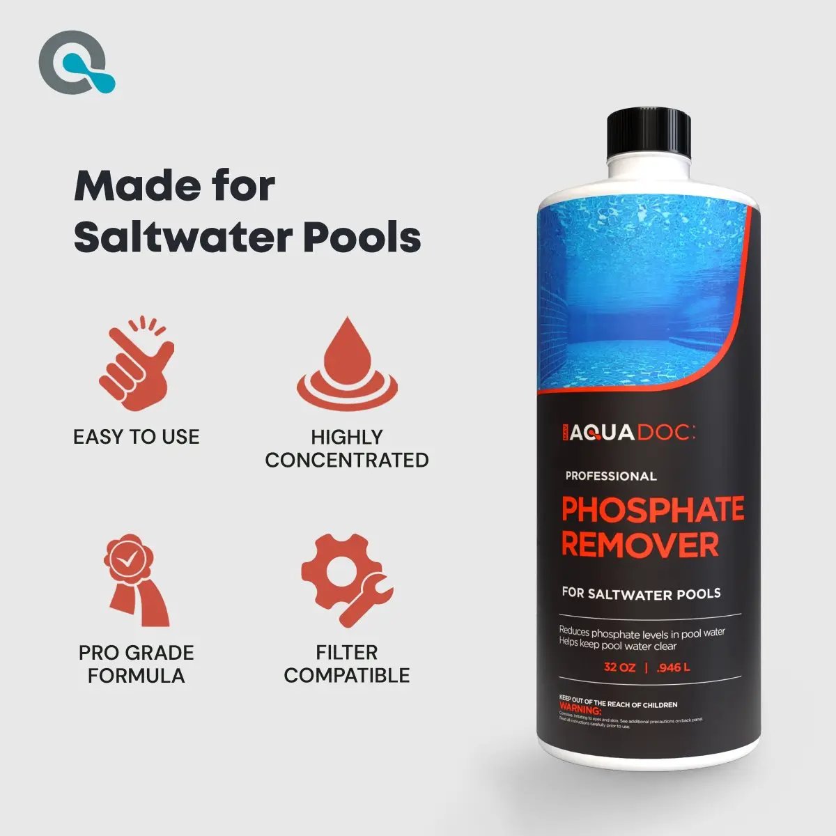 Phosphate Remover for Saltwater Pools by AquaDoc