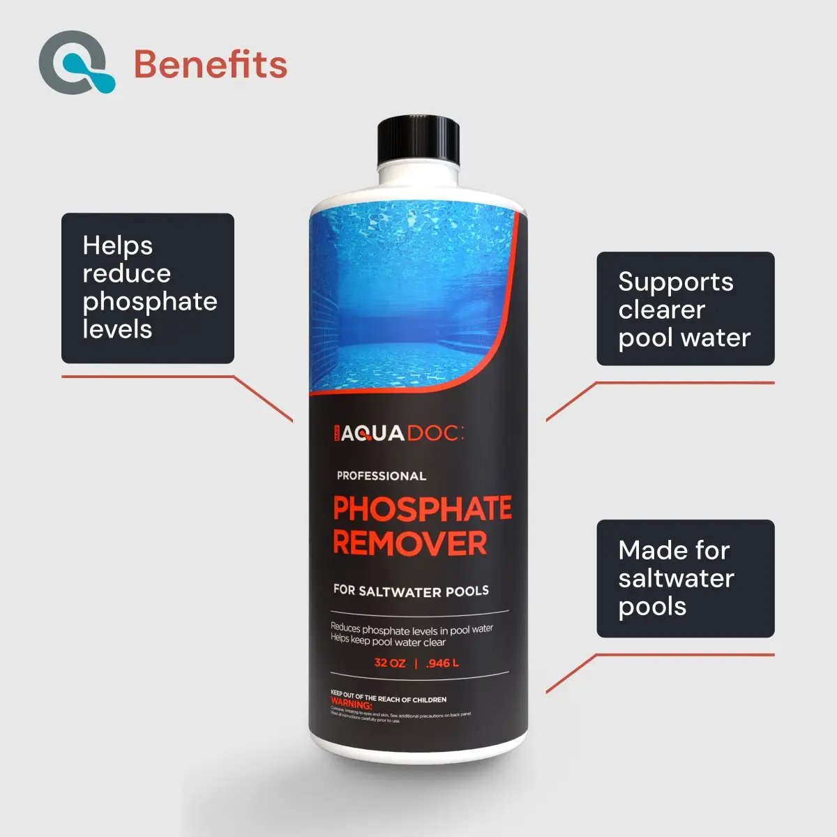 Phosphate Remover for Saltwater Pools by AquaDoc