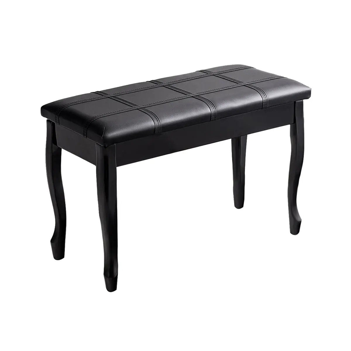 Solid Wood PU Leather Piano Bench with Storage by DirectDeals