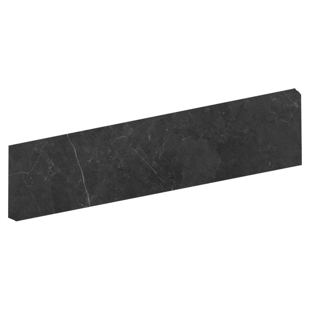 Piedra Gris Polished Bullnose Marble Look Porcelain Base 4x24 Porcelain Polished 4x24 Base