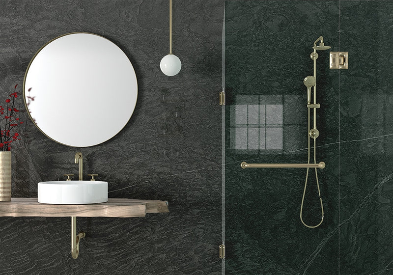 Pietra Cardoso Honed Slate Slab Random room scene 3