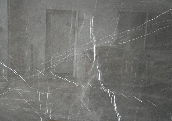 Pietra Gray Polished Marble Slab Random 3/4