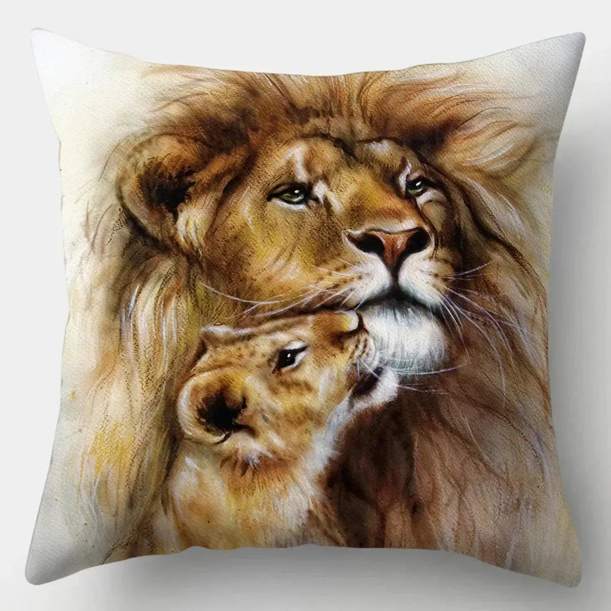 Pillow Case - Wild Animal Cotton 45x45cm by House Of Avana
