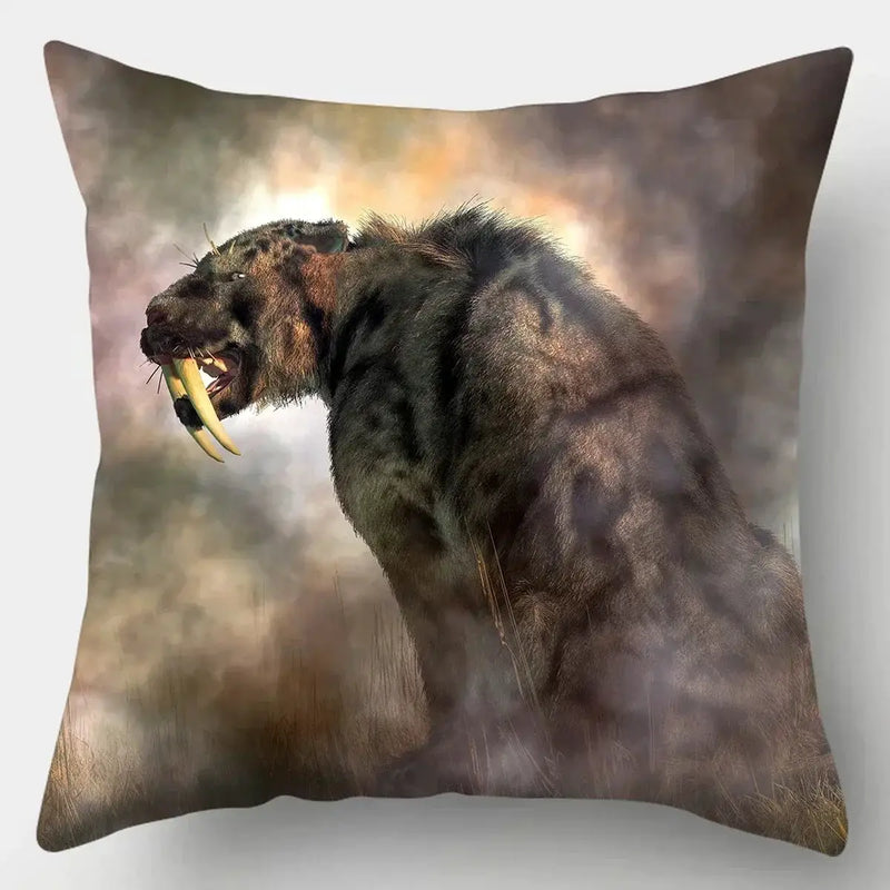 Pillow Case - Wild Animal Cotton 45x45cm by House Of Avana