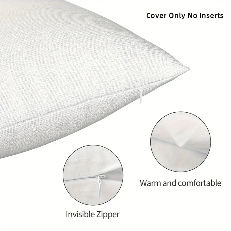 Pillow Cover - Soft Pink Polyester 45x45cm by House Of Avana
