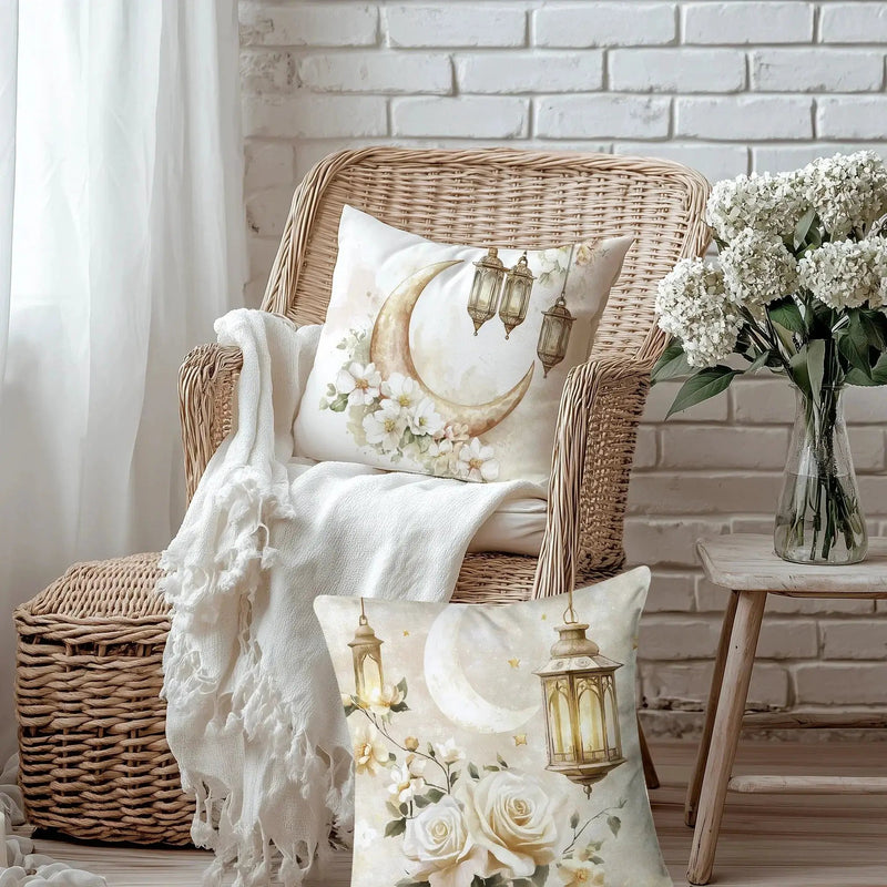Pillow Cover - Soft Pink Polyester 45x45cm by House Of Avana
