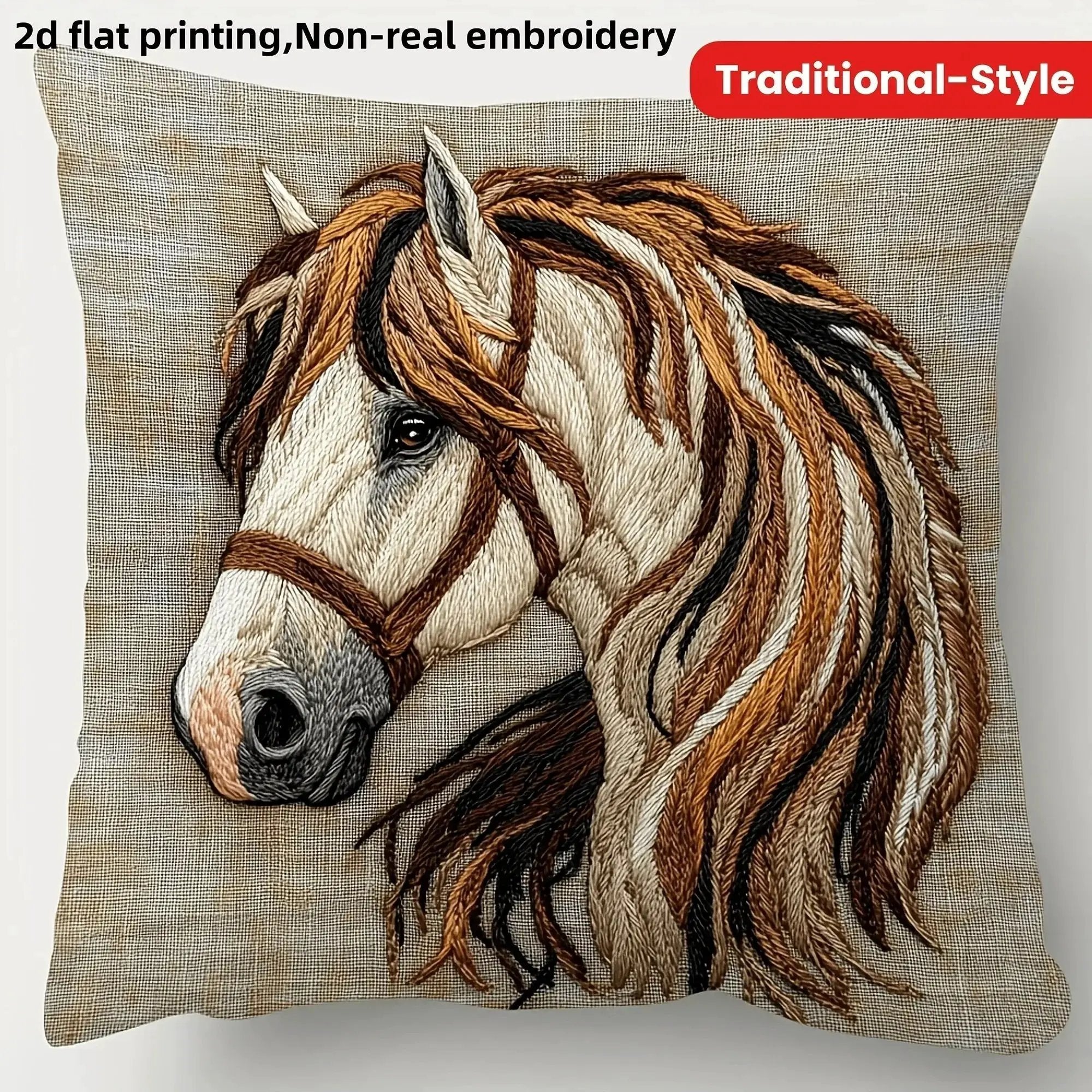 Pillow Cover - Traditional Polyester 45cm by House Of Avana
