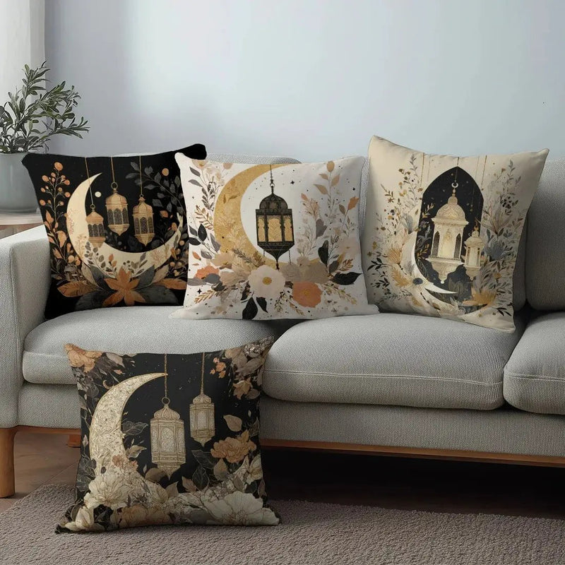 Pillow Covers - Crescent Printed Polyester 44.98cm by House Of Avana