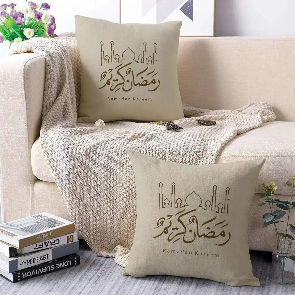 Pillow Covers - Ramadan Print Polyester 45cm by House Of Avana