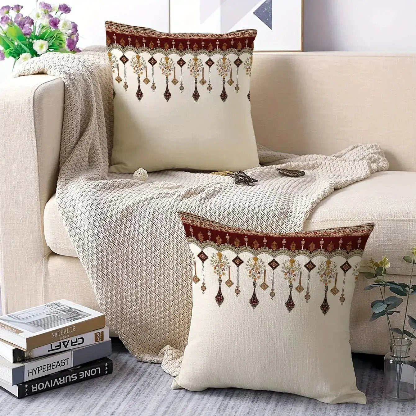 Pillow Covers - Vintage Polyester 18x18 by House Of Avana