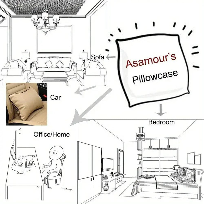 Pillow Covers - Zipper Cotton Beige Brown by House Of Avana