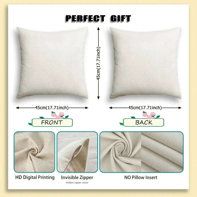 Pillow Covers - Zippered Cotton Beige by House Of Avana