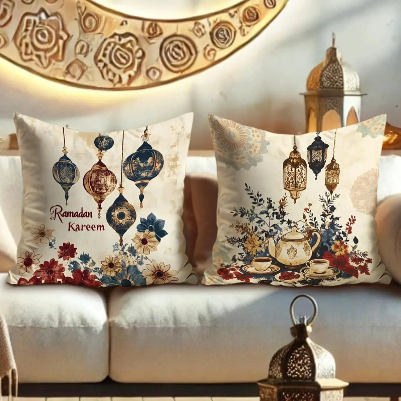 Pillowcase - Floral Polyester Lantern 45cm by House Of Avana