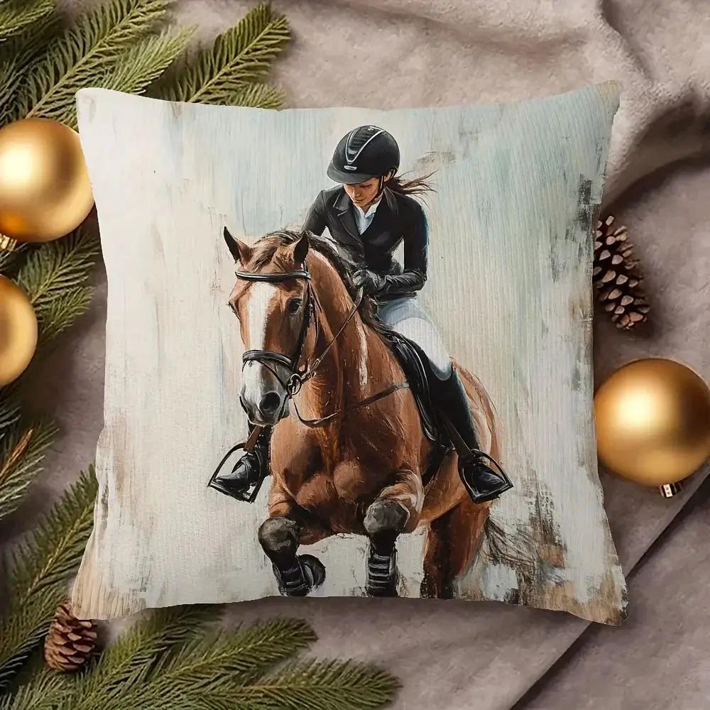 Pillowcase - Soft Plush Horse 45x45cm by House Of Avana