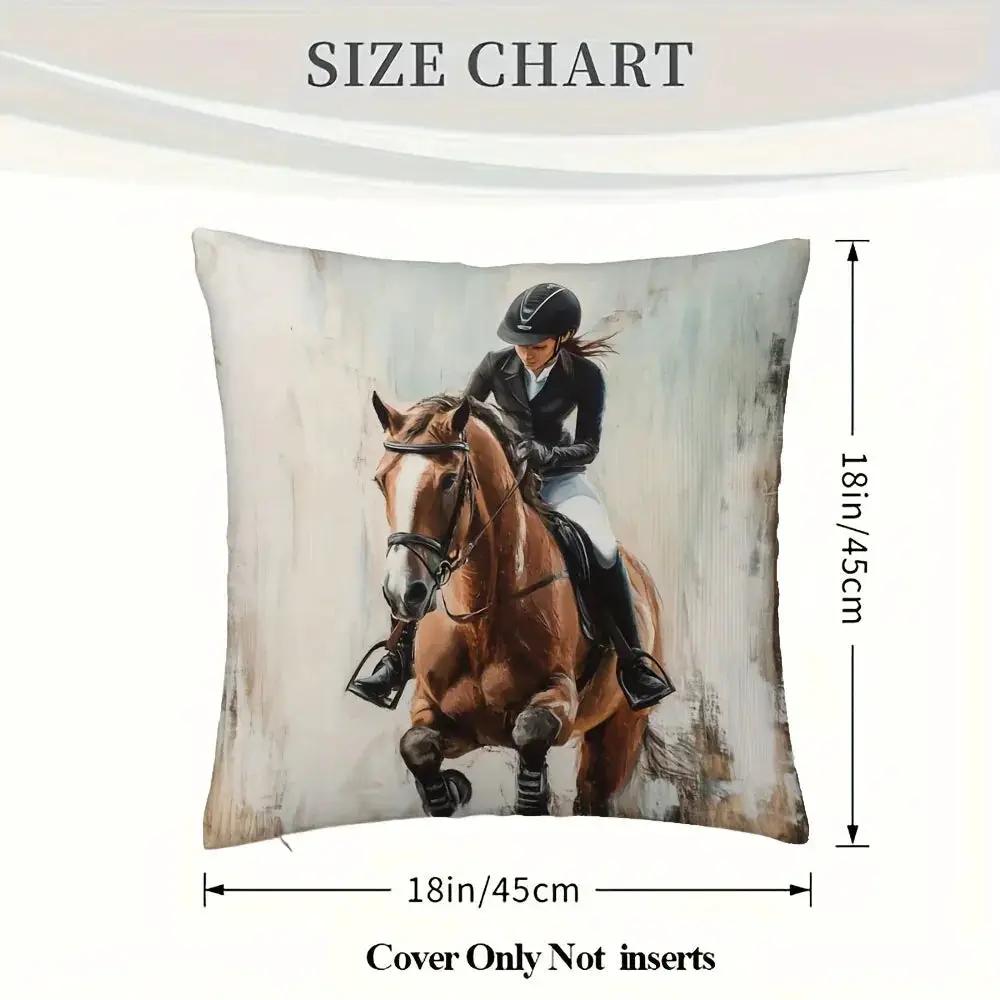 Pillowcase - Soft Plush Horse 45x45cm by House Of Avana