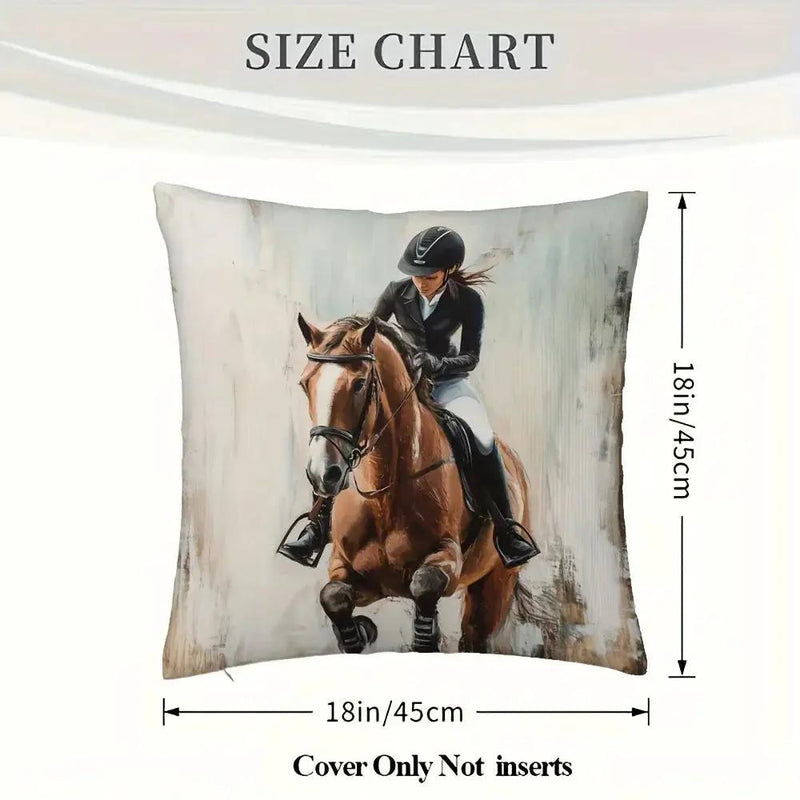 Pillowcase - Soft Plush Horse 45x45cm by House Of Avana