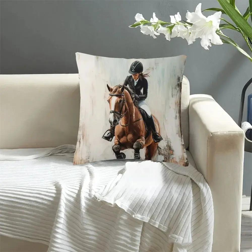Pillowcase - Soft Plush Horse 45x45cm by House Of Avana