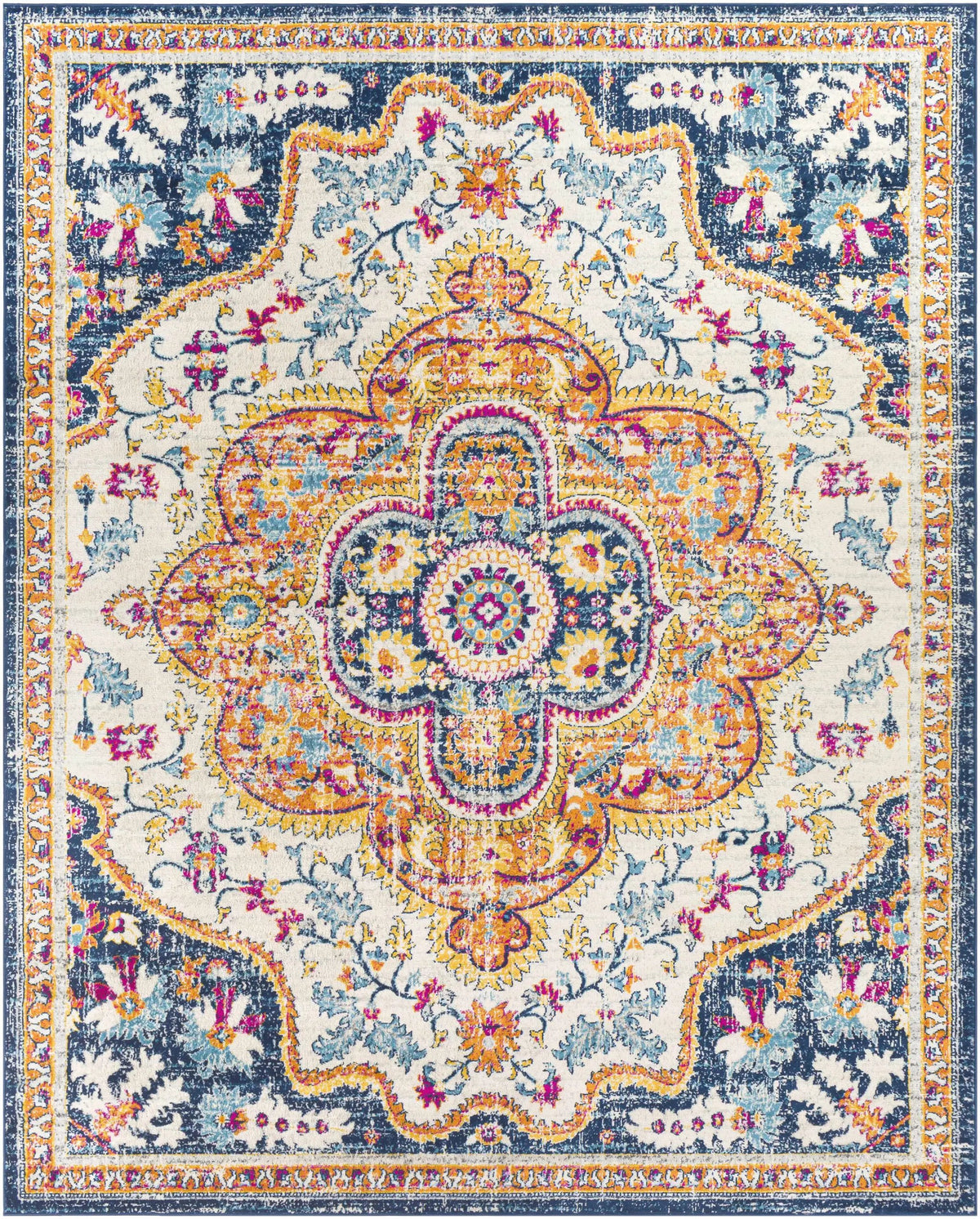 Pimperne Traditional Medallion Area Rug - Clearance