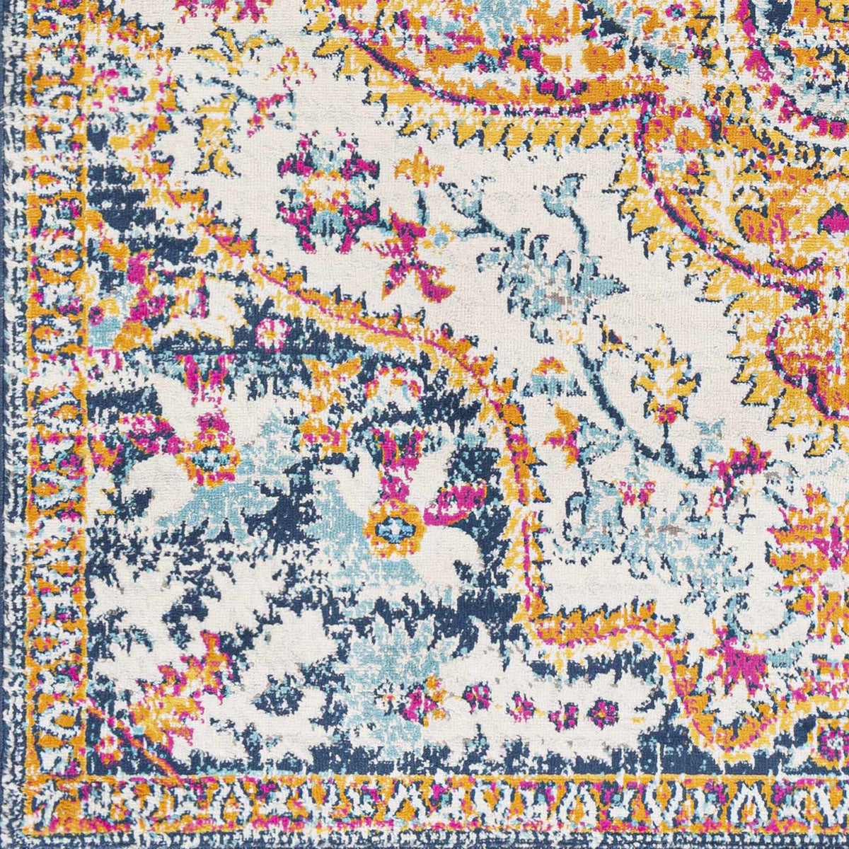 Pimperne Traditional Medallion Area Rug - Clearance, sample swatch