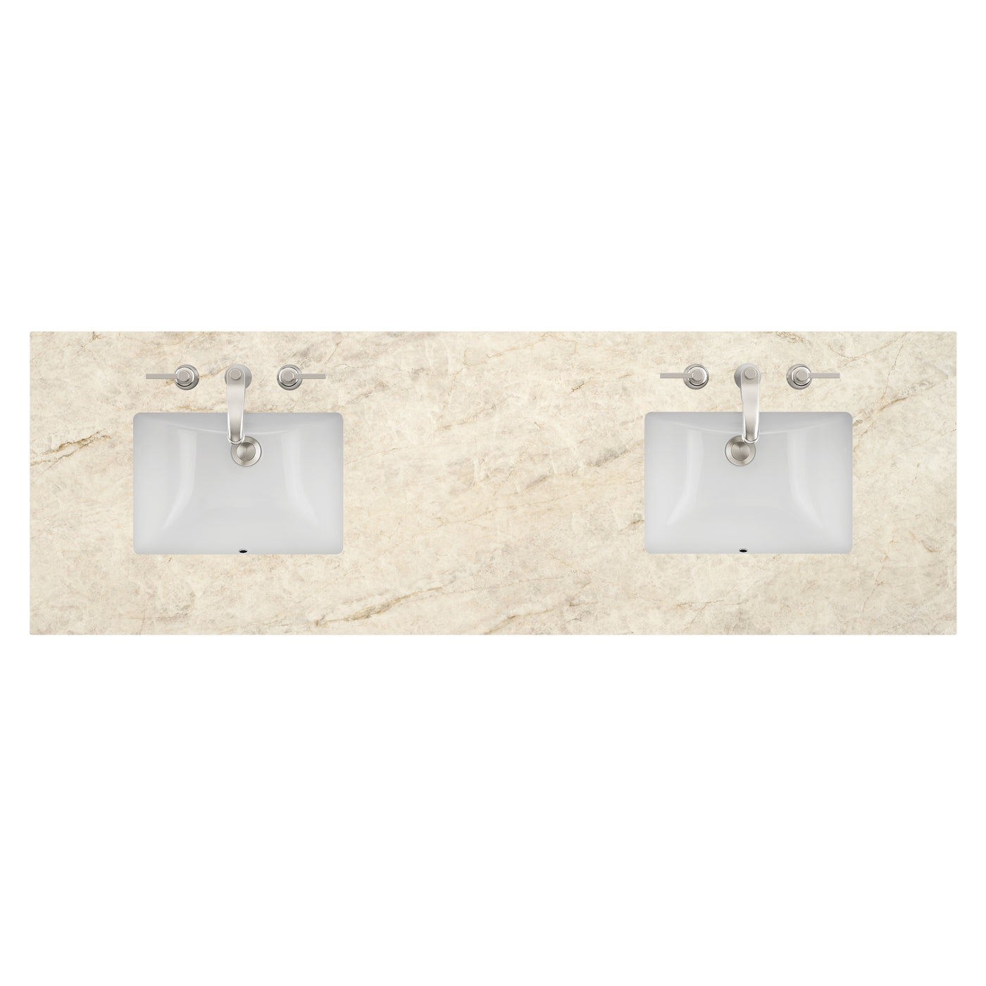 James Martin 72" Double Vanity Top with Tajnar (2 Sinks) countertop