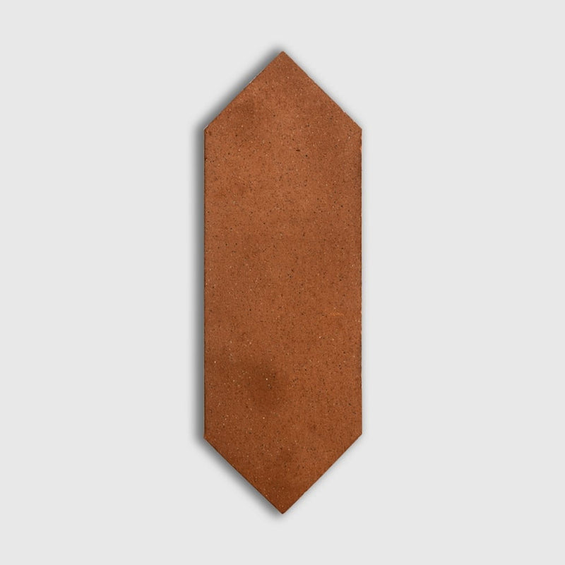 Piquete Satin Picket Terracotta Tiles 10x13 3/4 Terracotta Satin 12x12 Tiles