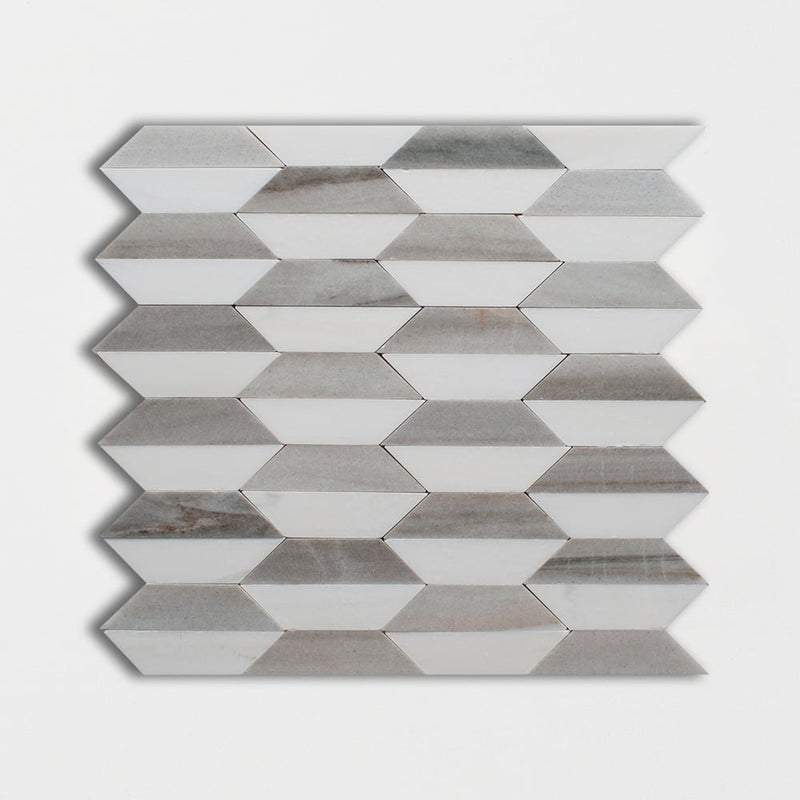 Piso Polished Marble Mosaics 11 1/2x11 1/2 Marble Polished 12x12 Mosaics