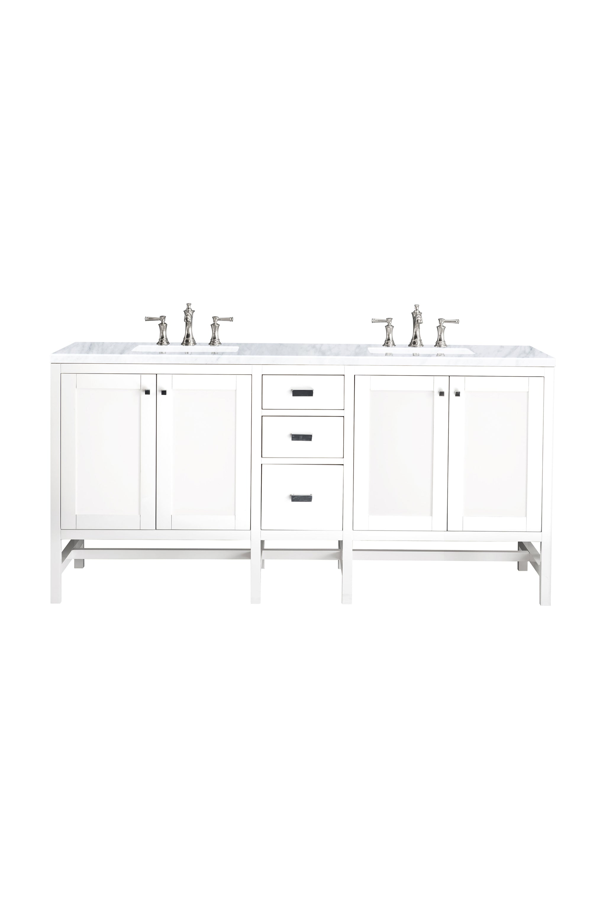 James Martin Addison 72" Double Bathroom Vanity, Glossy White, view 40