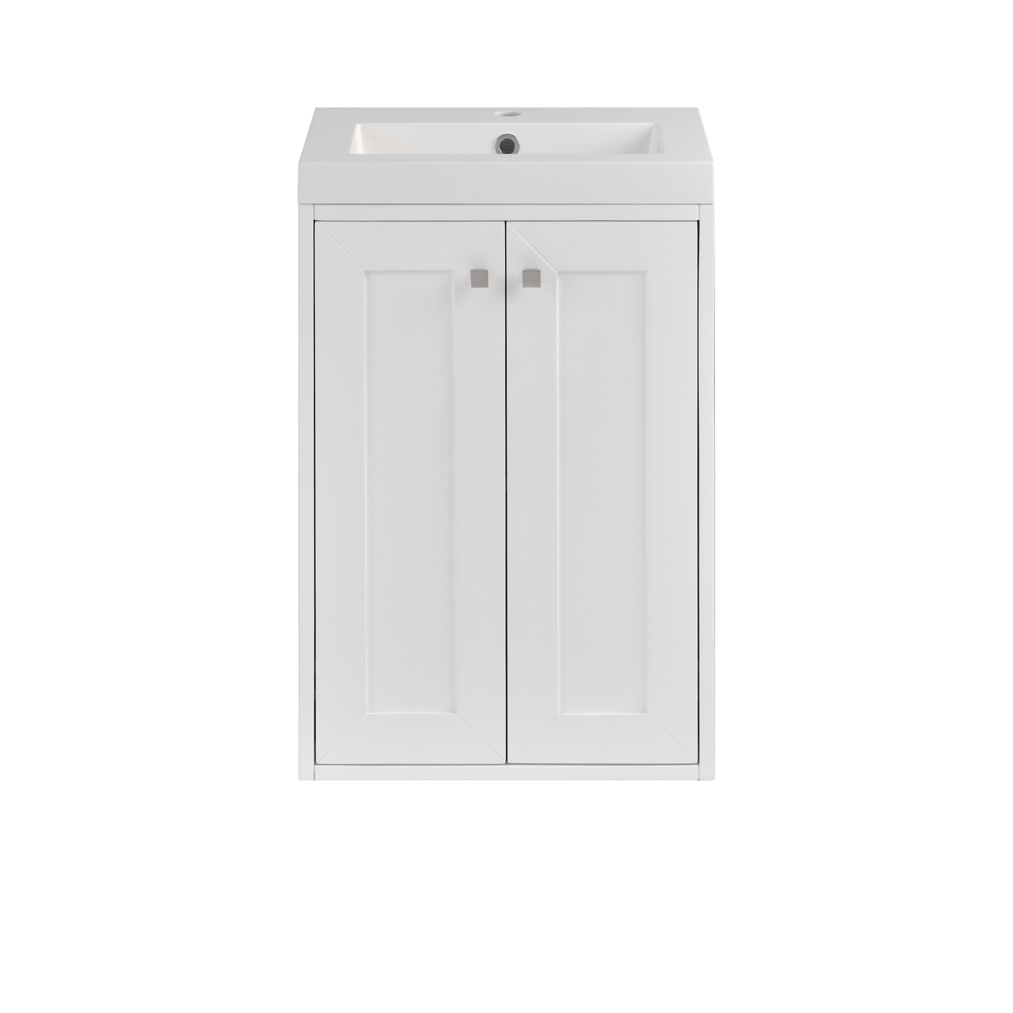 James Martin Chianti 20" Floating Single Bathroom Vanity, Glossy White, view 2