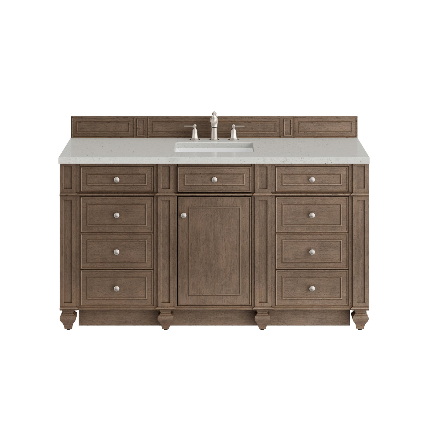 James Martin Bristol 60" Single Bathroom Vanity, Whitewashed Walnut, view 21