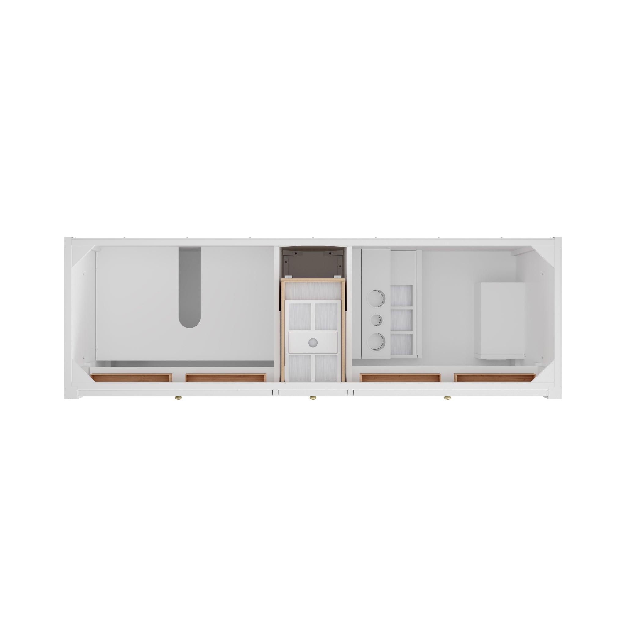 James Martin Bellshire 72" Double Bathroom Vanity, Bright White, view 19