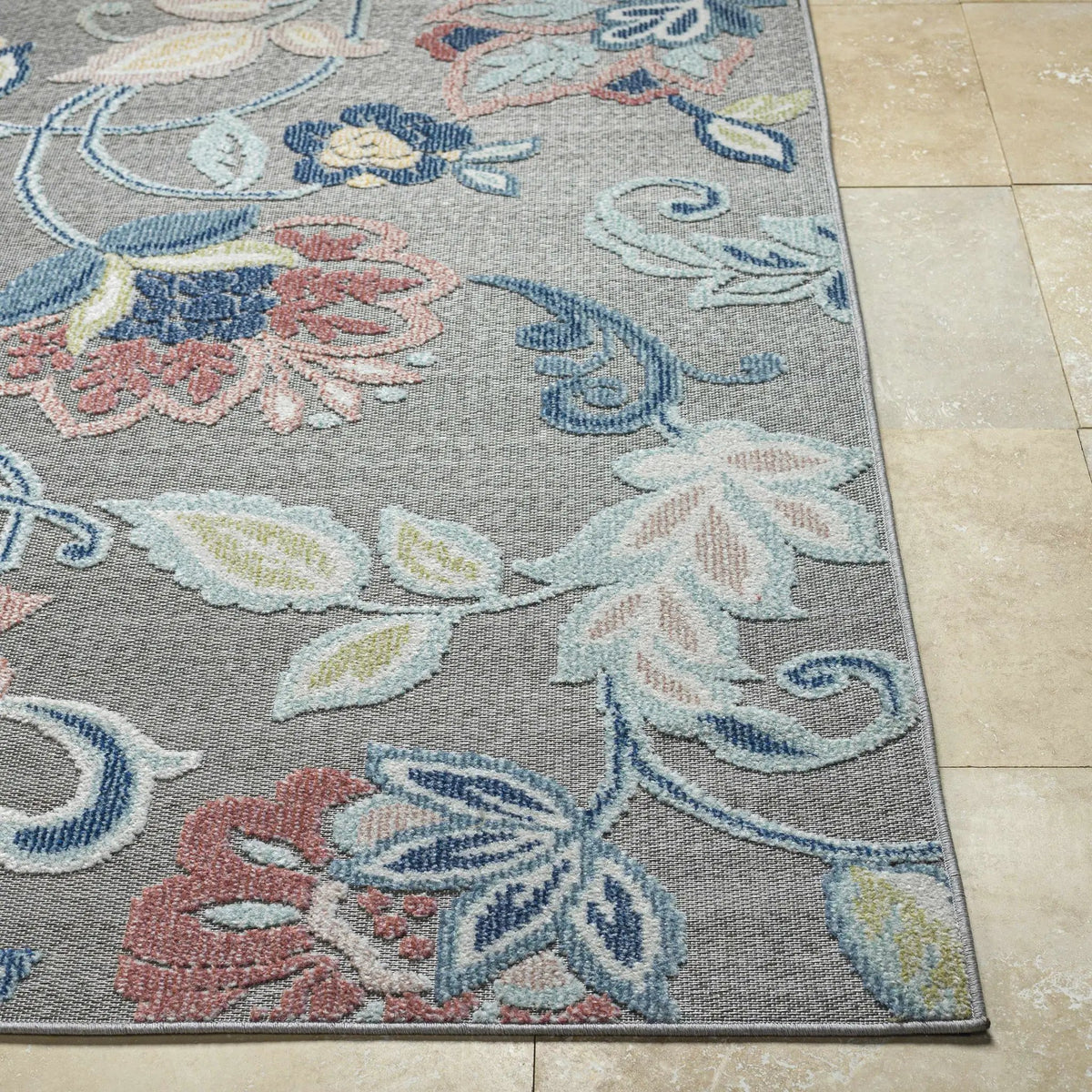 Piers Gray Outdoor Area Rug - Clearance, photo 3 of 7