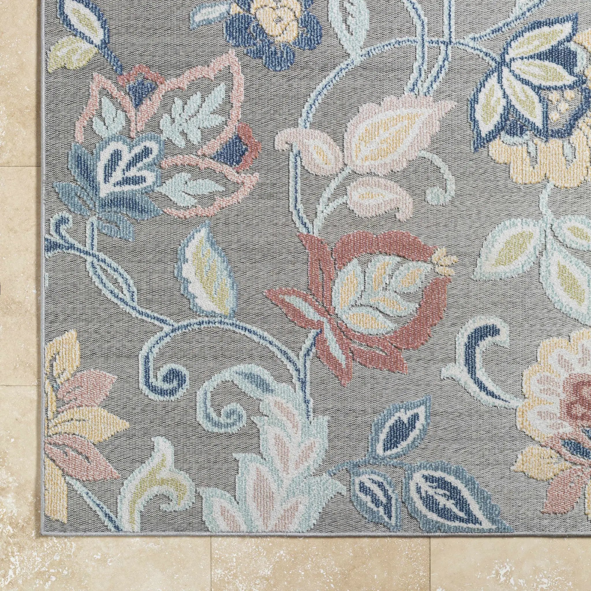 Piers Gray Outdoor Area Rug - Clearance by Boutique Rugs