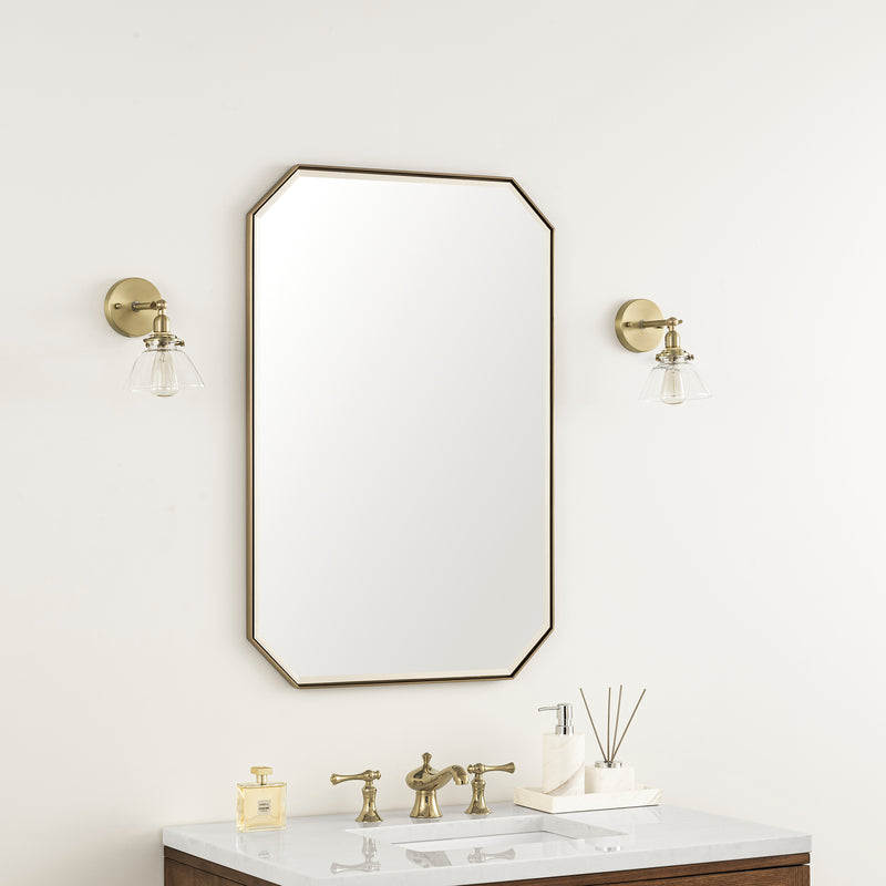 James Martin Rohe 24" Mirror, Champagne Brass, view 3
