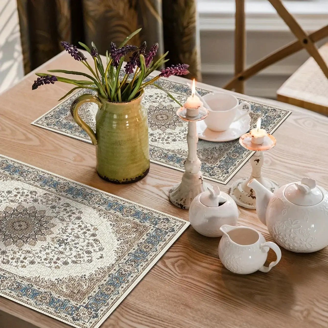 Placemat - Heat Resistant PVC Rectangle by House Of Avana