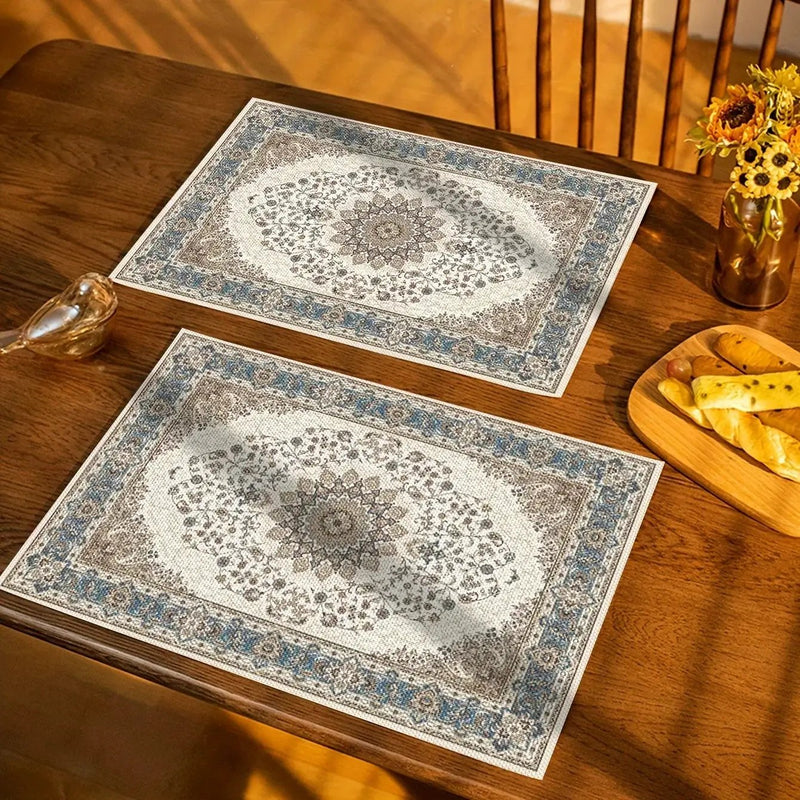 Placemat - Heat Resistant PVC Rectangle by House Of Avana