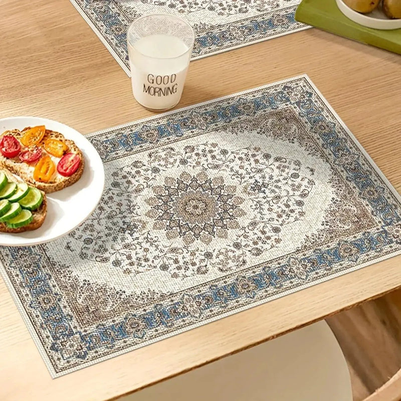 Placemat - Heat Resistant PVC Rectangle by House Of Avana