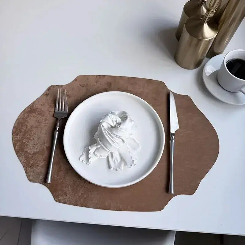 Placemats - Double-sided PU Leather Oval by House Of Avana