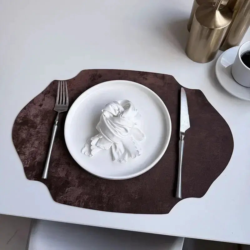 Placemats - Double-sided PU Leather Oval by House Of Avana